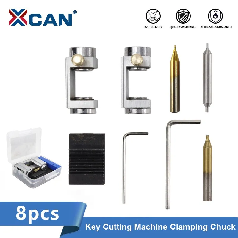 XCAN 8pcs Key Cutting Machine Clamping Chuck For Copy Car Keys Key