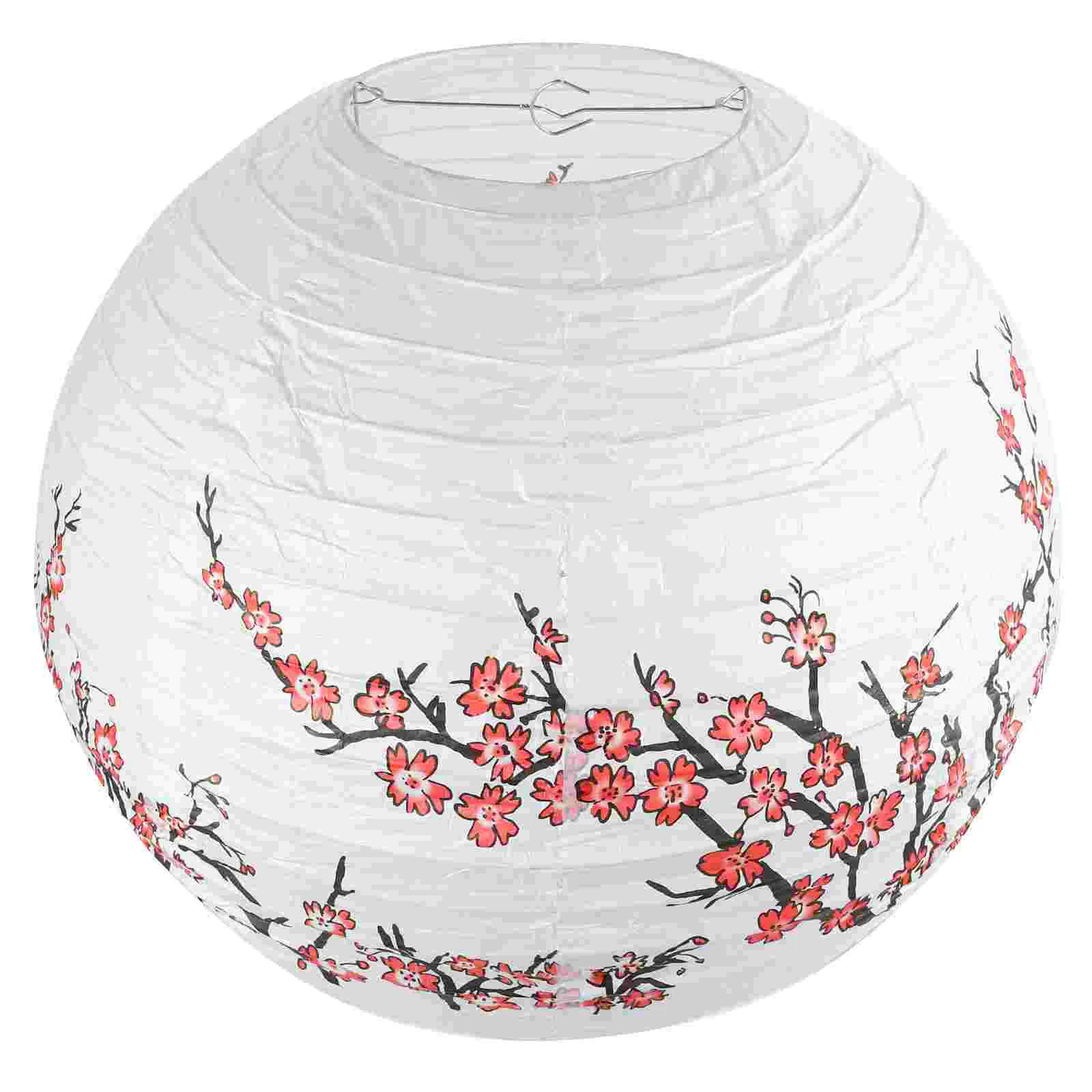 

Японский бумажный фонарь, рисовая бумага, круглая лампа 40 см, подвесная бумажная лампа, декоративный аксессуар для обложки