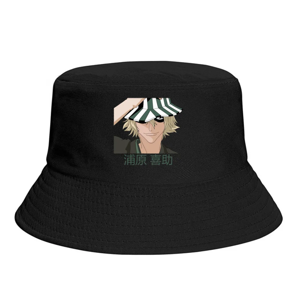

Kisuke Urahara 3 BLEACH Legend Anime Men Women Bucket Hat Beach Sunshade Thick Panama Cap Visor Sun Hats Fisherman Caps