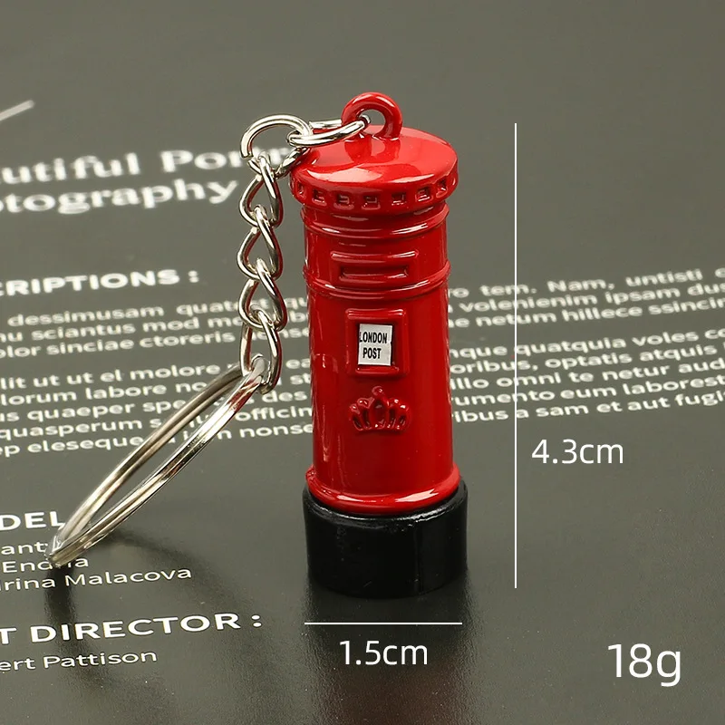 London Red Key organizer Mail Box Key Holder Pendant Keychain Souvenir Gifts Men Ring friends gift