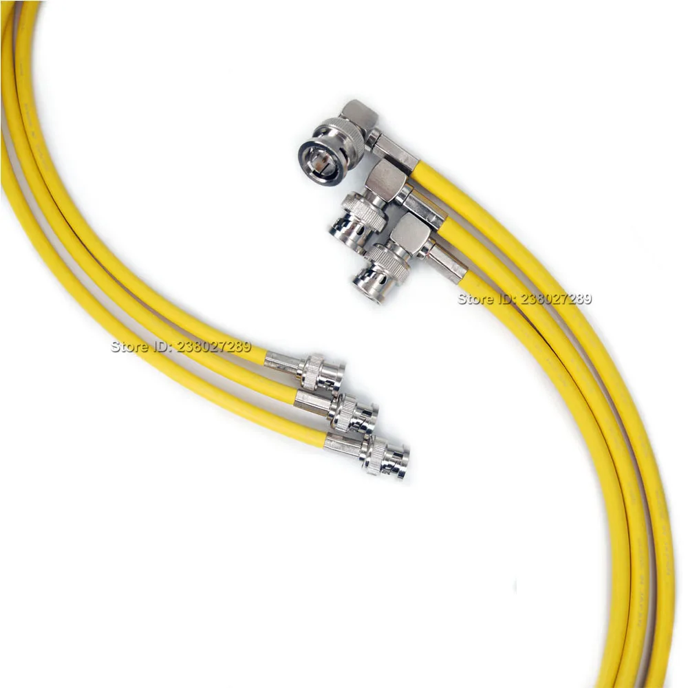 카메라 모니터 HD SDI 비디오 동축 케이블, CANARE LV-61S 75ohm 직각-직선 BNC 3G 6G 12G 4K 케이블