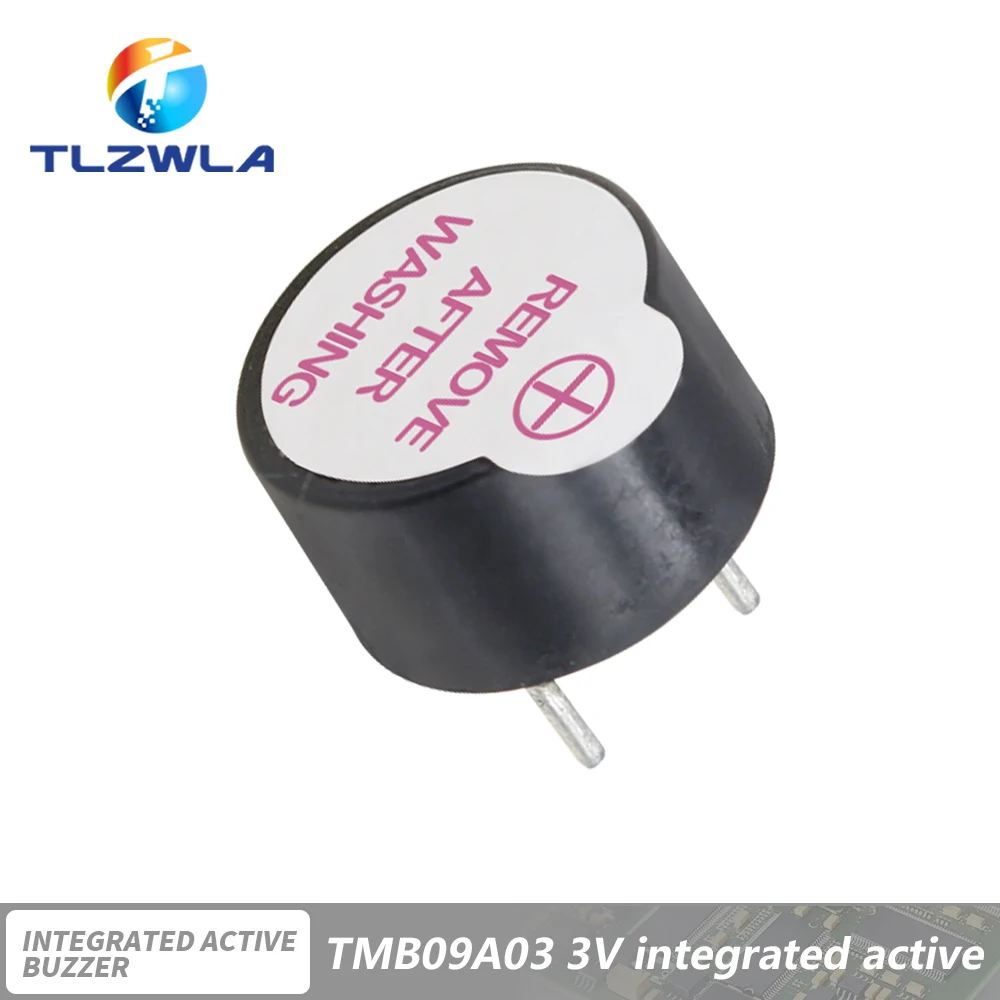 10-Pack Mini Active Piezo Buzzers - 3V/5V/12V Alarm Beepers