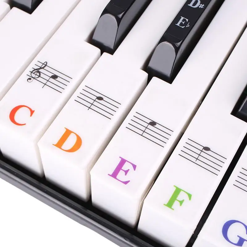 Piano Keyboard Stickers For Beginners Piano Stickers For Keys Removable Keyboard Beginners Kids Key