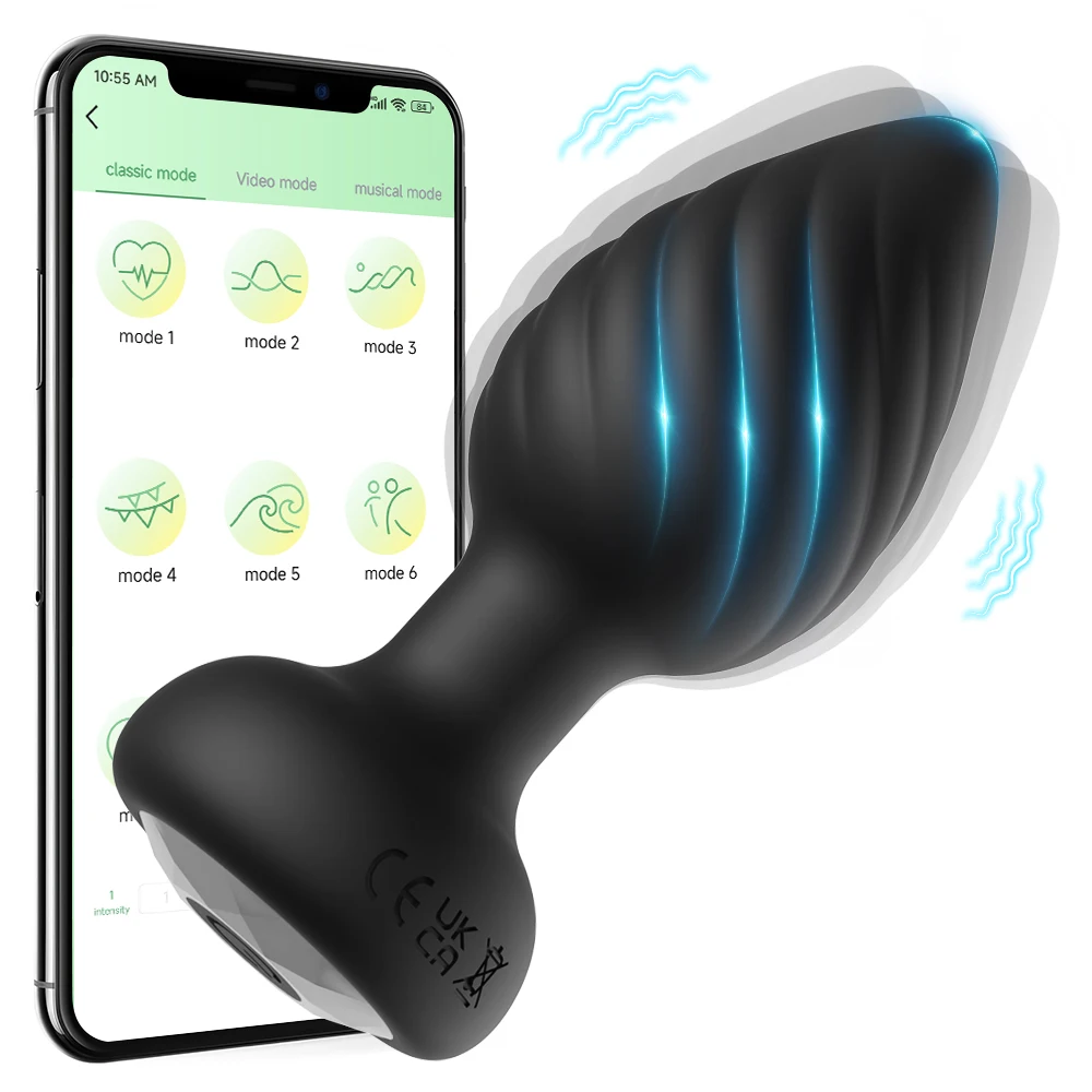 Vibratore anale per uomo, 10 vibrazioni, controllo wireless, plug anale, giocattoli sessuali per coppie, massaggiatore prostatico, prodotti per adulti gay_voghion.com