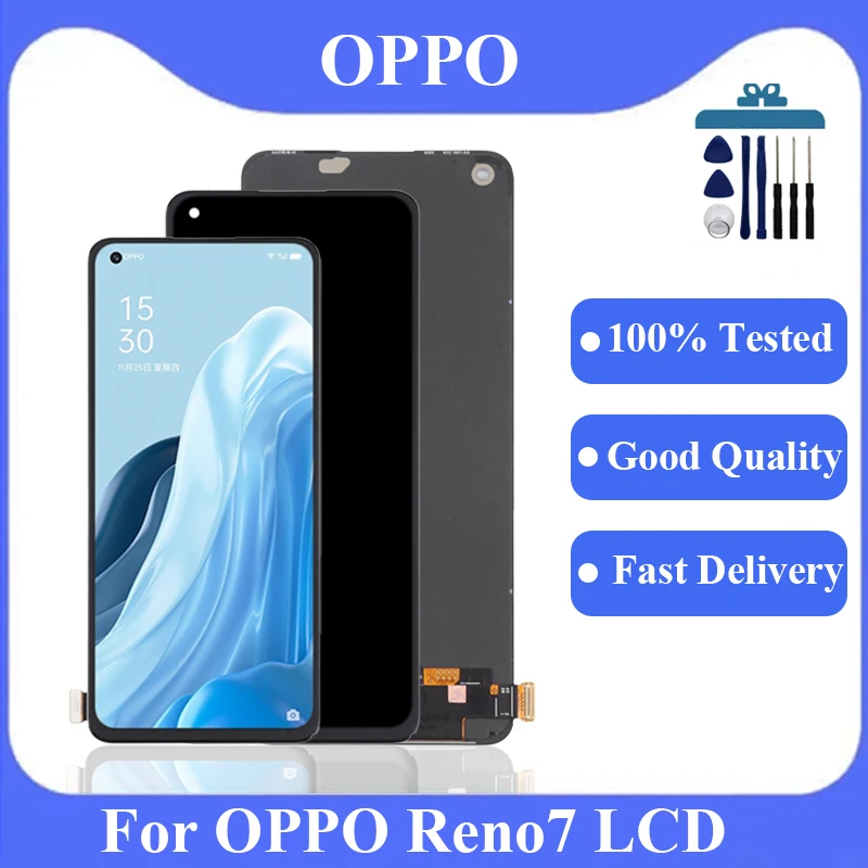 

6.43"AMOLED For OPPO Reno7 4G CPH2363 LCD Display With Frame For OPPO Reno7 5G CPH2371 LCD Touch Screen Digitizer Assembly Parts