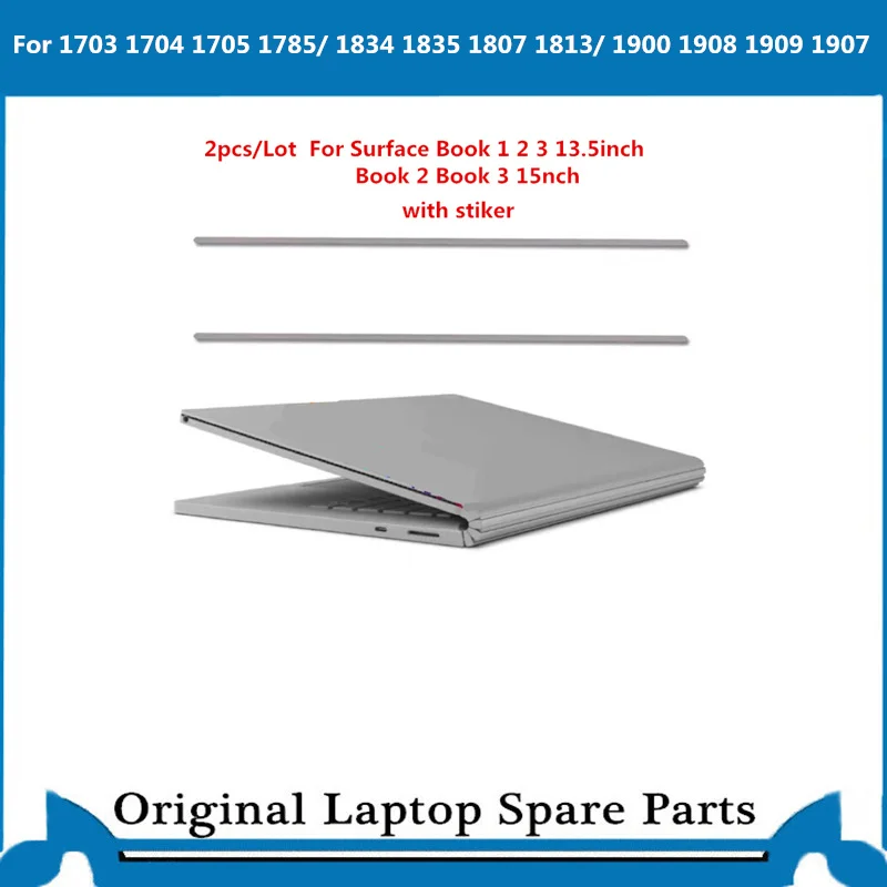 2Pcs/Lot  Rubber Feet for Surface Book 1 Book 2 13.5 inch  Book 3 15 inch Silica Gel Strip  with Adhensive original topcase keyboard for microsoft surface book 1 13 5 inch kb uk layout 1703 1705 1704