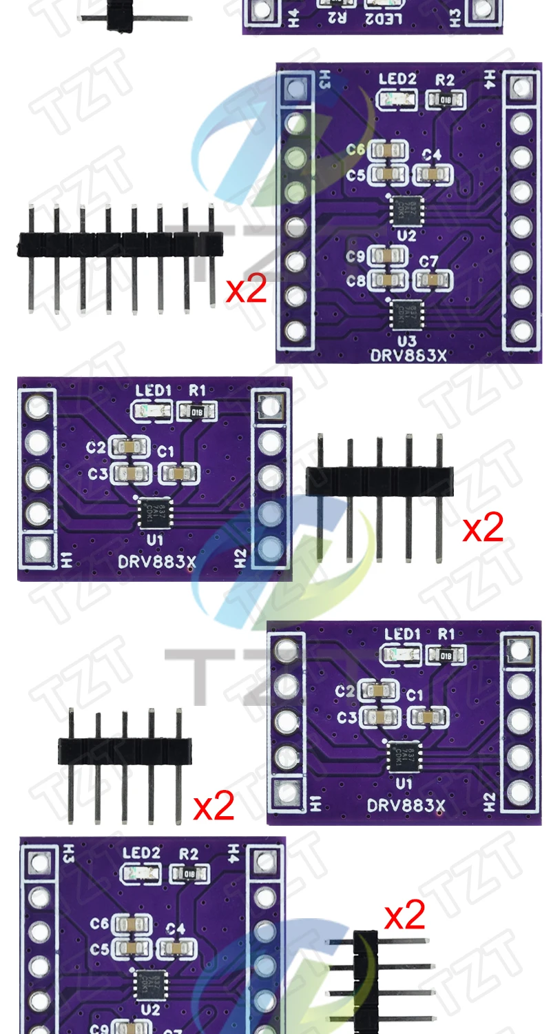 DRV8837 DC-Motorantriebsmodul 1-Kanal und 2-Kanal 1,8A Schrittmotor-Antriebsplatine – Detail 4