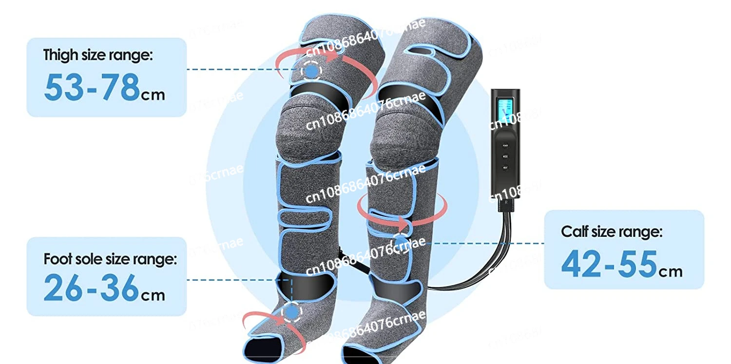 

Foot &leg& Knee Massager Rechargeable Air Compression Massager Promotes Blood Circulation Relief Muscle Pain Relax