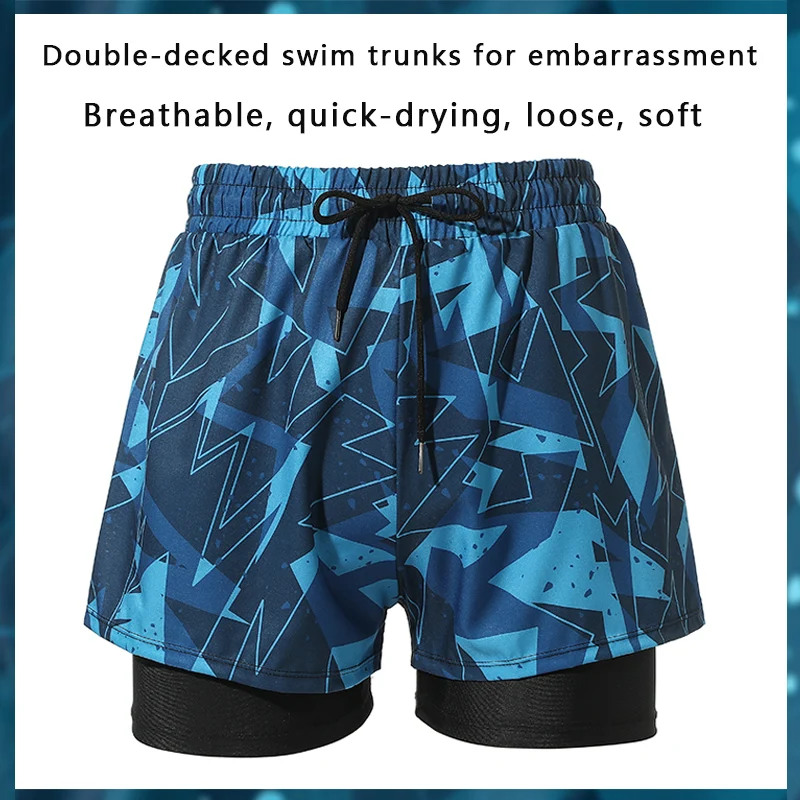 남성용 통기성 수영복 트렁크, 속건성 피트니스 스포츠 타이트 체육관 해변 반바지, 운동복 수영 장비, 신제품  Best5