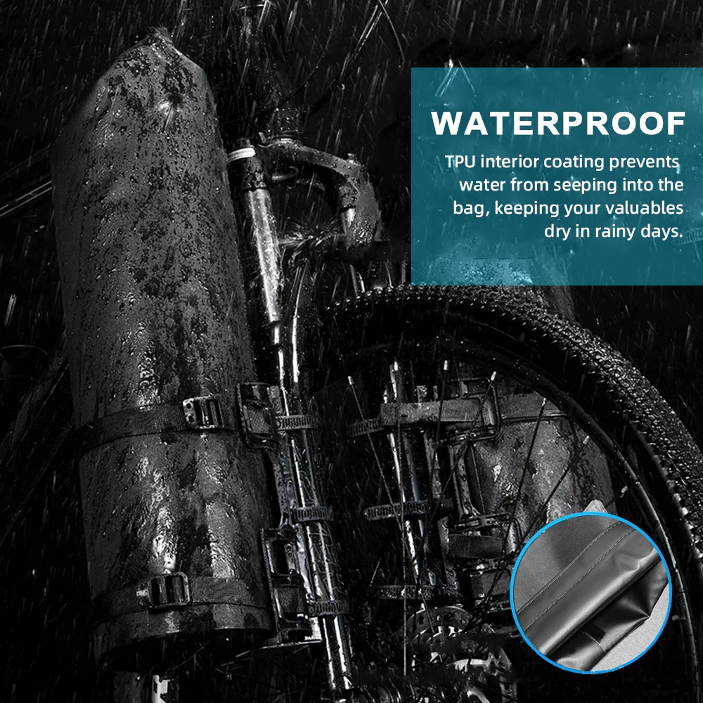 3L/7L Bike Fork Bag Waterproof Roll Top Dry Bag Bicycle Fork Bag Cycling Pack Bike Pannier New bicycle bag