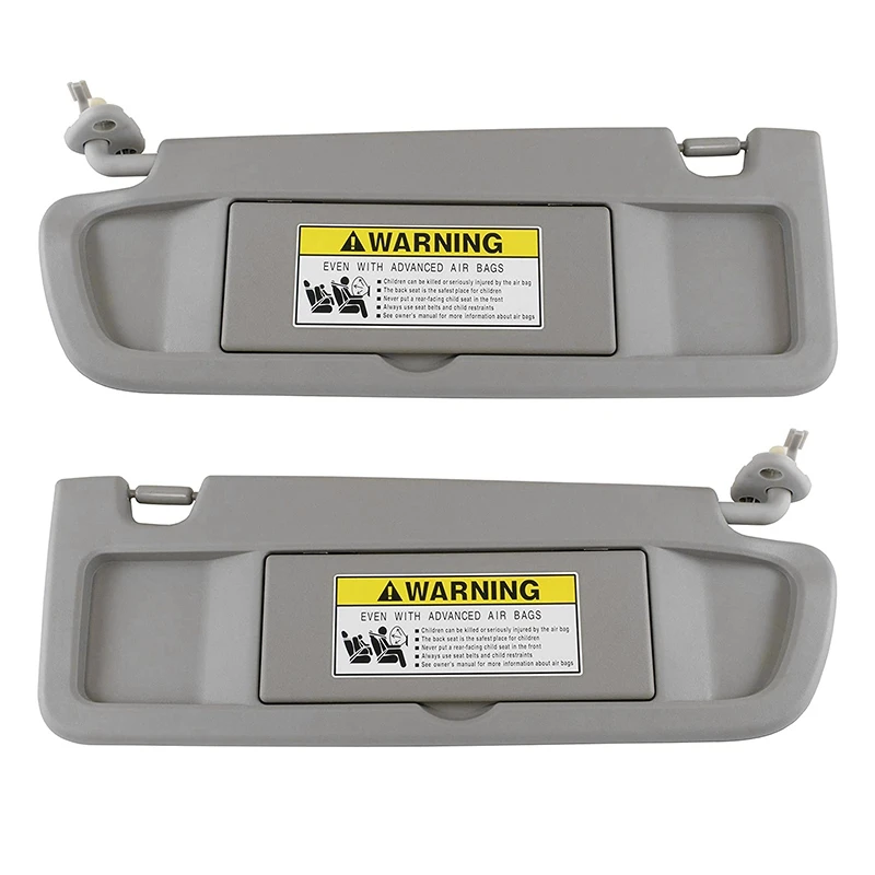 

Left Driver and Right Passenger Side Clear Gray Sun Visors for Honda Civic 2006-2008 83280-SNA-A01ZC 83230-SNA-A01ZC