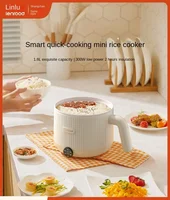 Upgrade Smart Mini Electric Hot Pot Multi-functional Household Cooker Steamer 1-2 People Mini Electric Cooker with Steaming Grid 1