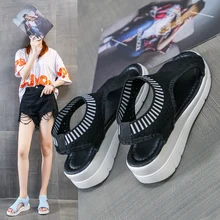 

Women Sandals Breathable Comfort Shopping Ladies Walking Shoes Wedge Heels Summer Platform Sandal Shoes Mujer Plus size 45