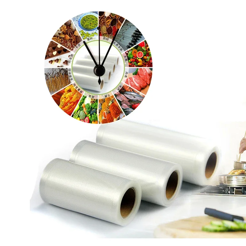 Vacuum Sealer Packing Bag, Vacuum Packer, Storage Bags, Food Fresh, Long Keeping, 12 cm, 17 cm, 20 22 25 cm28cm x 500cm