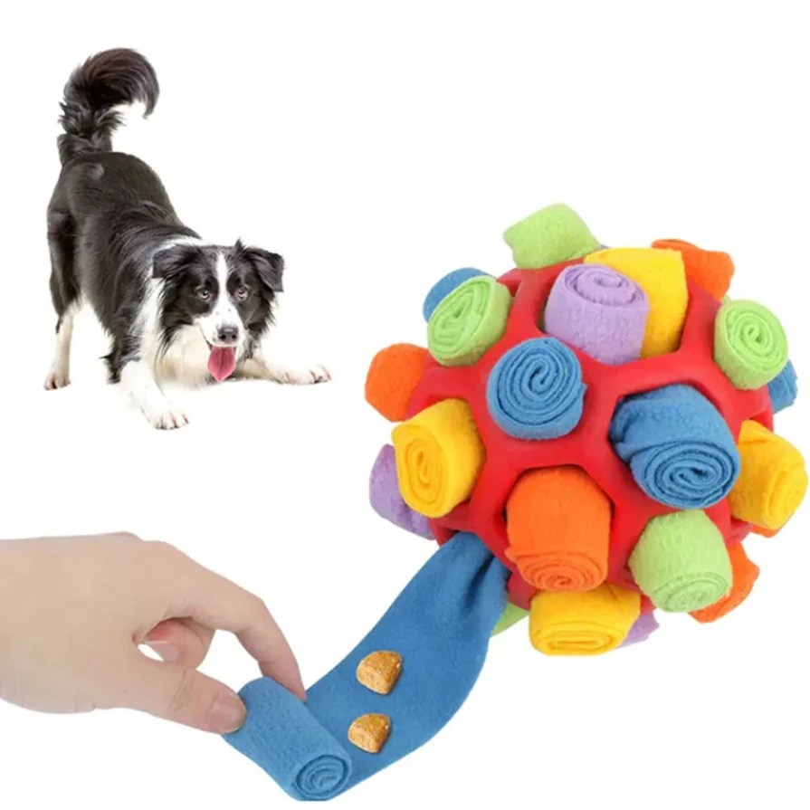 Pelota olfativa para perros: juguete innovador que se agita para entrenar a tu mascota y limpiar sus dientes. Ideal para cachorros y aliviar el aburrimiento. - Image 6