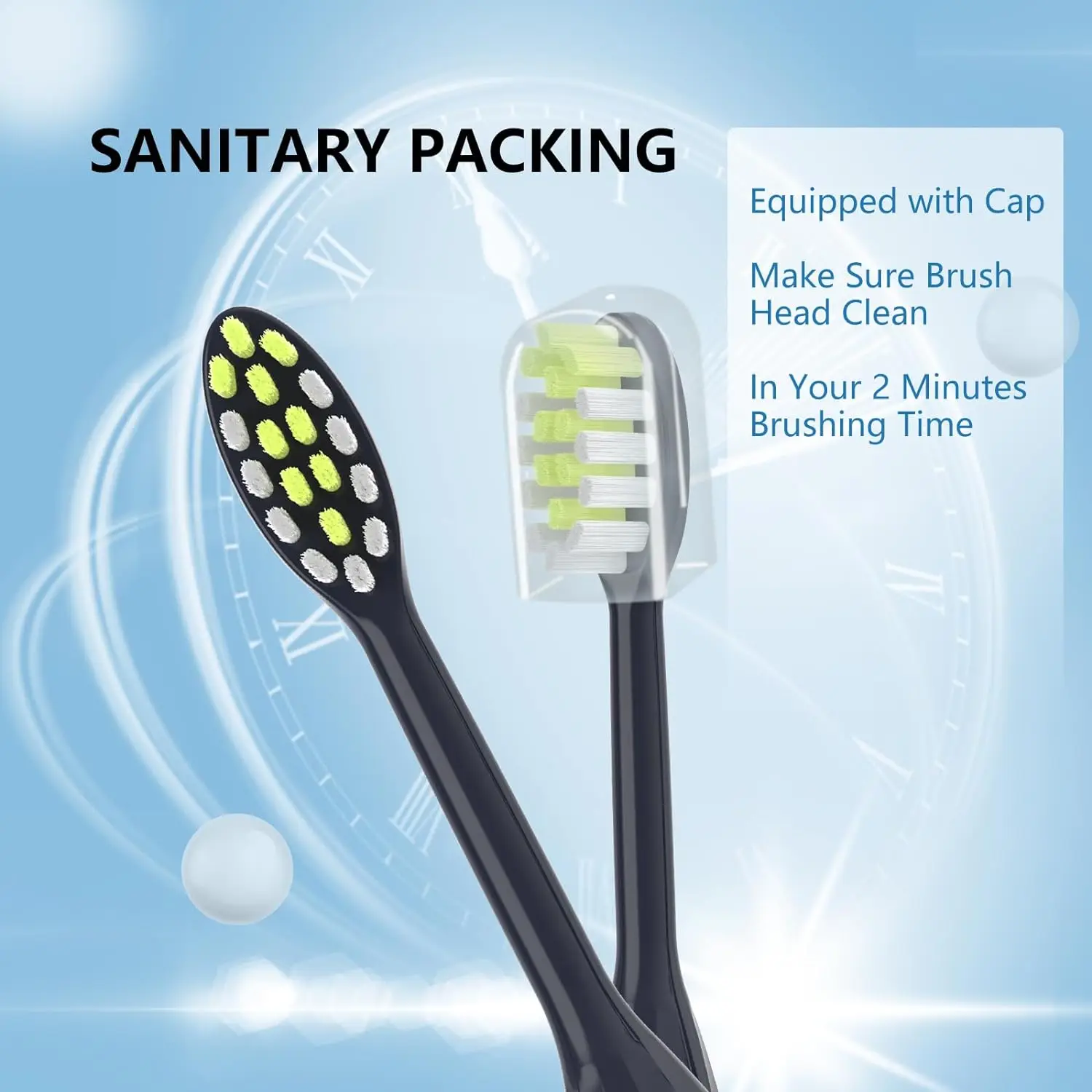 Toothbrush Heads 4Pack Replacement Compatible with Ph One Soni care Electric Toothbrush Head HY1100 HY1200 BH1022