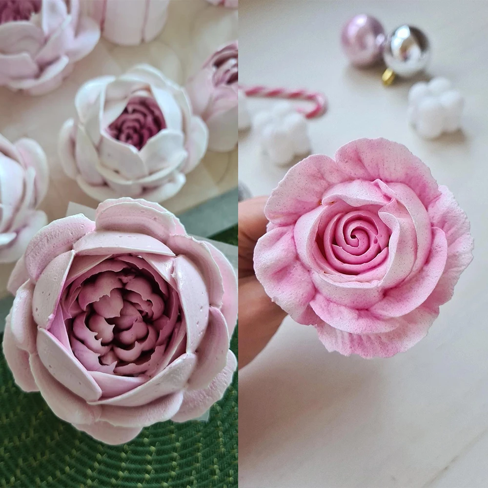 Russian pipeline flower nozzle oversize stainless steel cotton candy rose piping mouth cake decorative icing cream bouquet DIY
