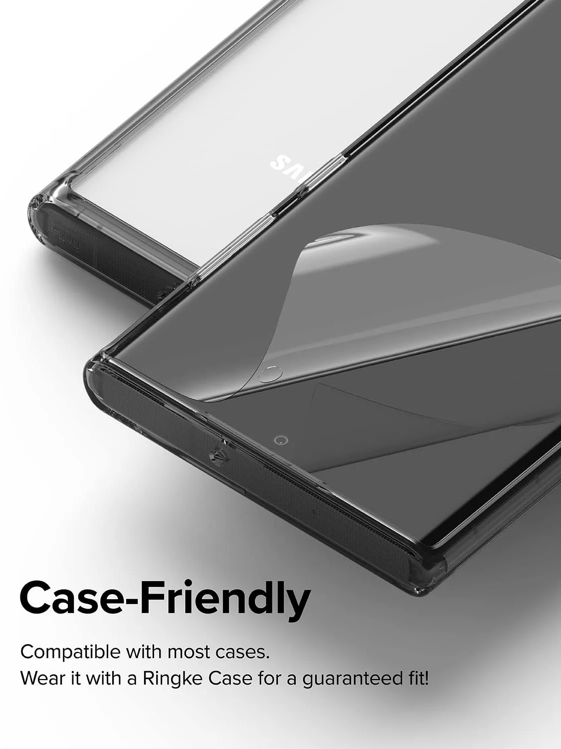 JMUYTOP Pellicola autorigenerante da 2 pezzi per Samsung Galaxy S22 S23 Plus Pellicola ultra premium a copertura totale Protezione schermo per facile applicazione - immagine 4