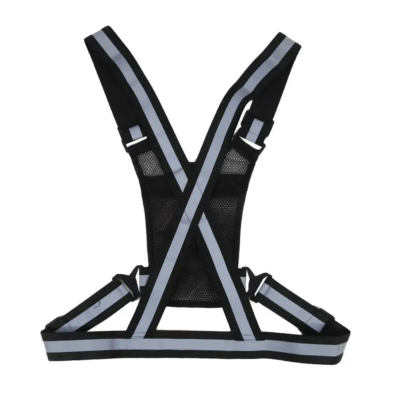 유니섹스 반사 조끼 야간 라이딩을위한 높은 가시성 안전 재킷 달리기 조깅 사이클링 오토바이 야외 스포츠 양복 조끼