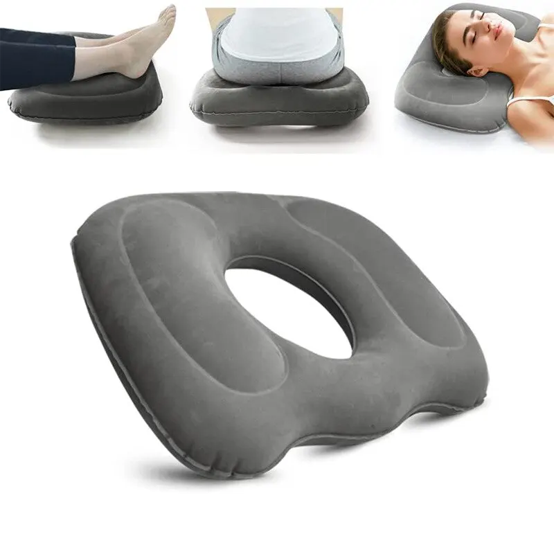 Inflatable Donut Hemorrhoid Seat Cushion Pad Massage Pillow Chair Car Seat Office Wheelchair