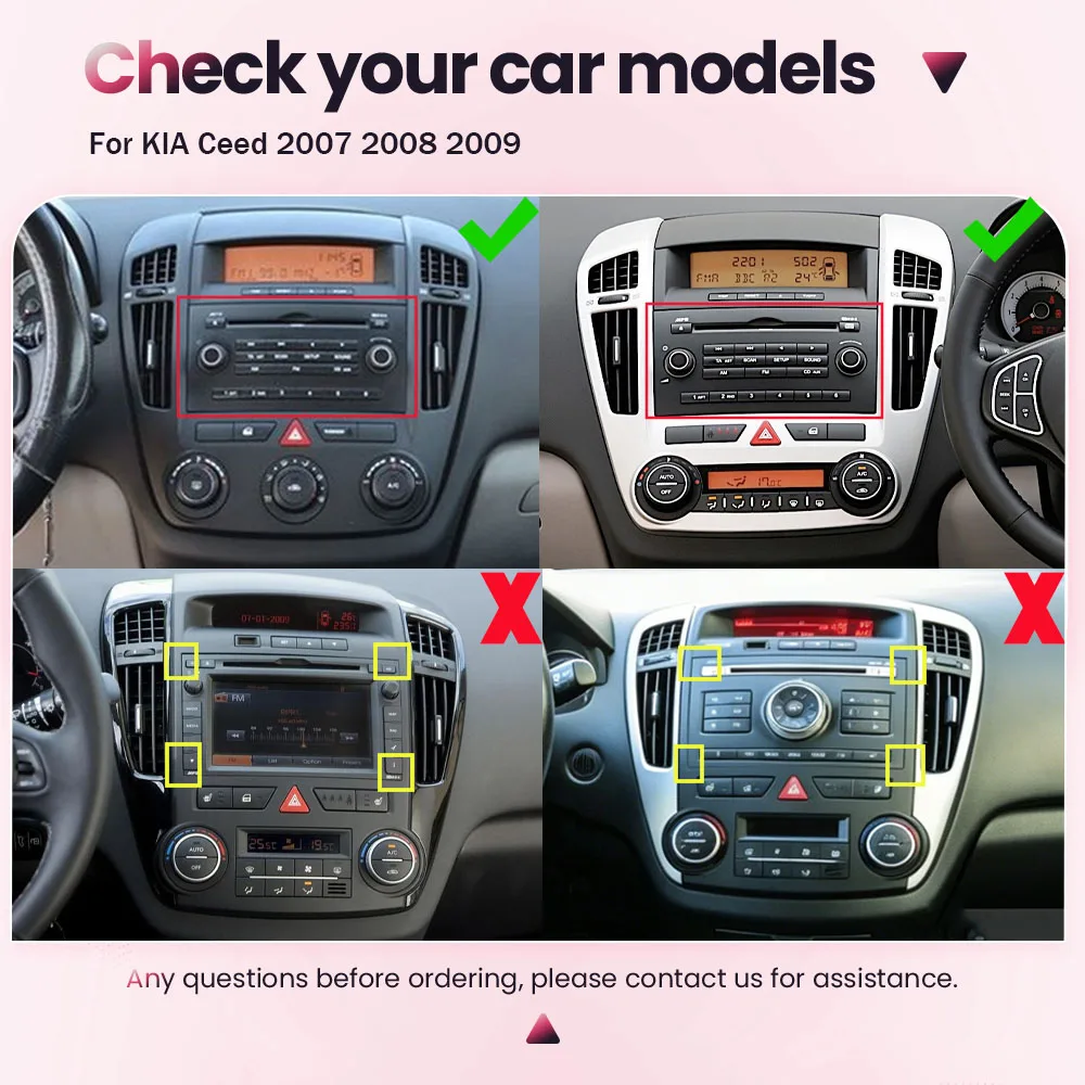 Radio de coche BONROAD de 7 pulgadas para KIA Ceed 2007 2008 2009, reproductor Multimedia de vídeo Linux para coche, Carplay inalámbrico, Android, navegación GPS RDS, DSP, MirrorLink, pantalla táctil de 2 din 3