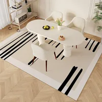 Dining Table Floor Mat Large Kitchen Carpet Waterproof Non-slip Pvc Leather Mats Oil-proof Home Decor Restaurant Rug Big Size 2