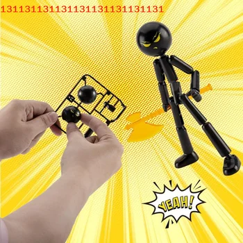 Figura d'Azione Interattiva Stickman, Robot Manichino Stampato in 3D, Set Assemblabile Novità