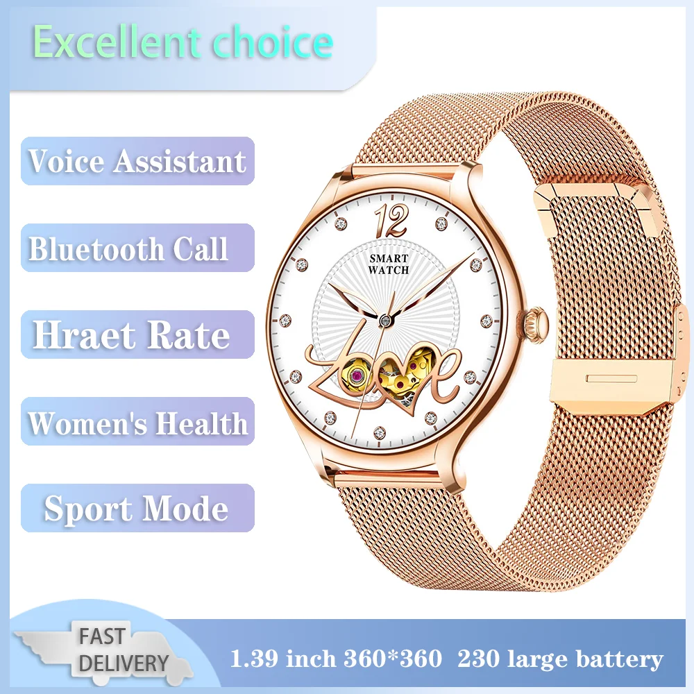 Xiaomi Youpin Sports Fitness Women Smart Watches Cardiofrequenzimetro Assistente Vocale Chiamata Bluetooth Orologi Elettronici Impermeabili