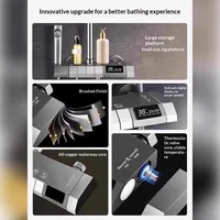 อุปกรณ์ห้องน้ำอัจฉริยะ ห้องอาบน้ำฝักบัว เก้าอี้อาบน้ำแบบหมุนได้ หัวฝักบัวแบบติดตั้งภายใน ระบบฝักบัวอาบน้ำ อุปกรณ์ควบคุมอุณหภูมิอาบน้ำ 3