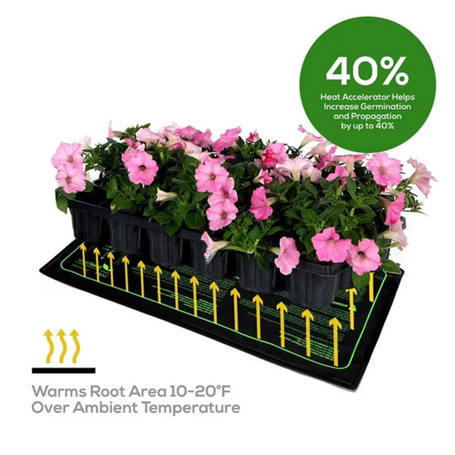 1 Pc 50*25 Cm -Es Palánta Fűtés Mat Vízálló Növényi Vetőmag Csírázási Szaporodás Klónindító Pad 110 V/220 V Kerti Kellékek - Image 3