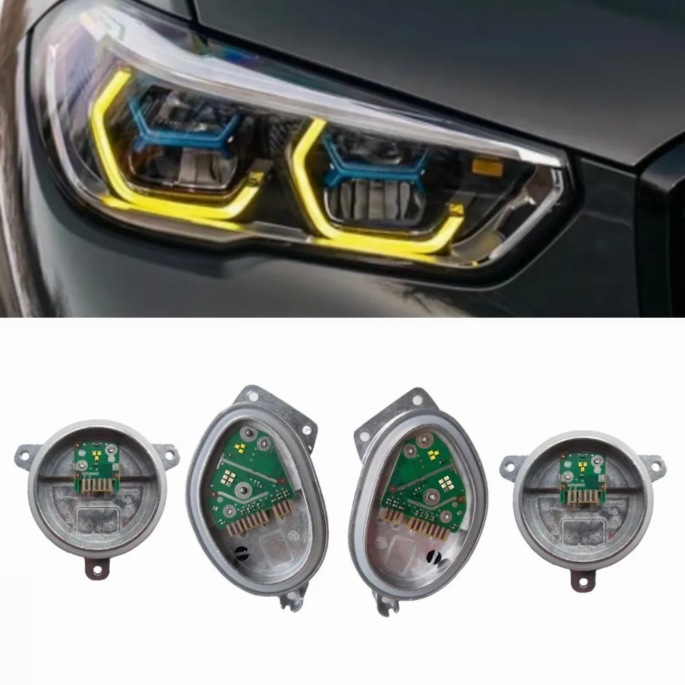 4X Yellow DRL LED Modules Full Laserlicht Headlight For 2020 2021 BMW