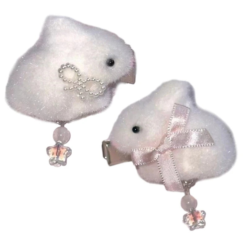 

Plush Hair Clip Cartoon Rabbit Hairpin Female Side Clip Hair Shaping Tools 40JC