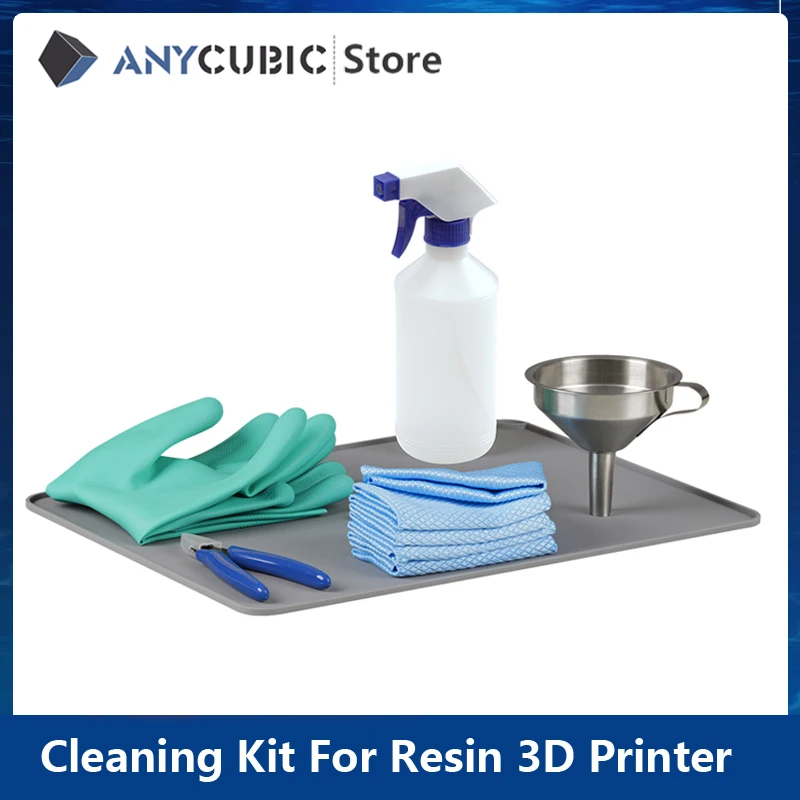 Anycubic-kit de Limpeza do Copo do Filtro do Funil Cura uv do Metal para a Cura uv do Lcd pá de Limpeza do Fotão Resina 3d Printer Acessórios