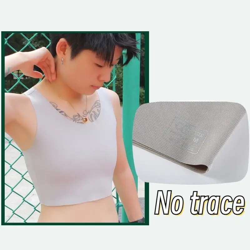 Pullover Chest Binder Tomboy Sportswear Thin Vest Breathable Sports Bra No Trace No Metal No Hook Trans Binder For Woman