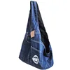Denim Pet Carrier Bag Foldable Dog Cat Tote with Head Out Design Breathable Handheld Shoulder Sling for Small Pets Wholesale