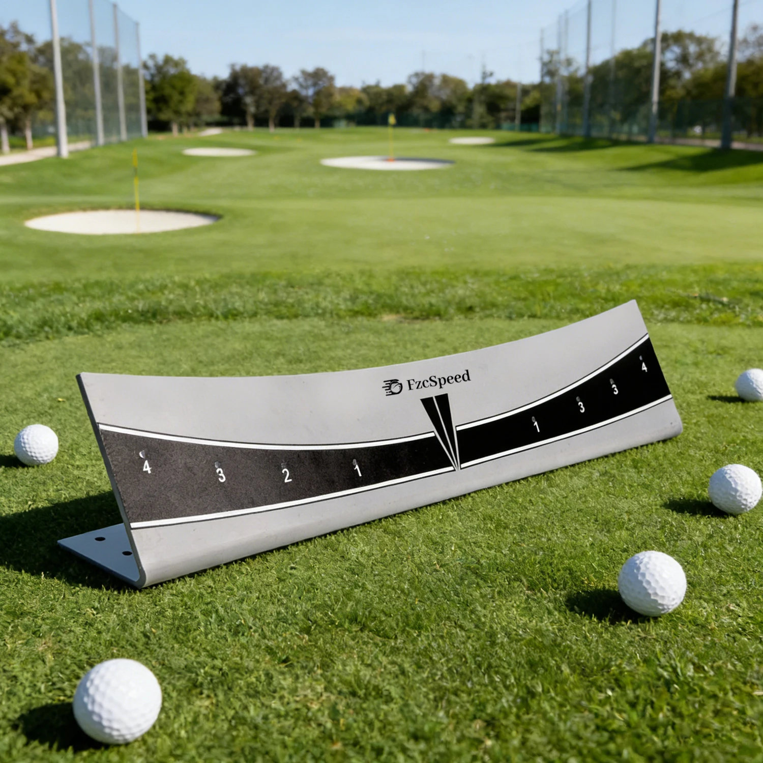 Attrezzo per Allenamento Golf Indoor e Outdoor: Tappeto da Putting con Barra di Bilanciamento per Migliorare l'Arco del Golfer - immagine 5