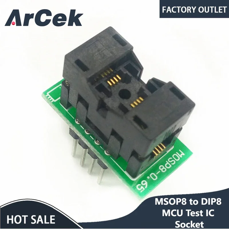 

MSOP8 To DIP8 MCU Test IC Socket Programmer Adapter Socket