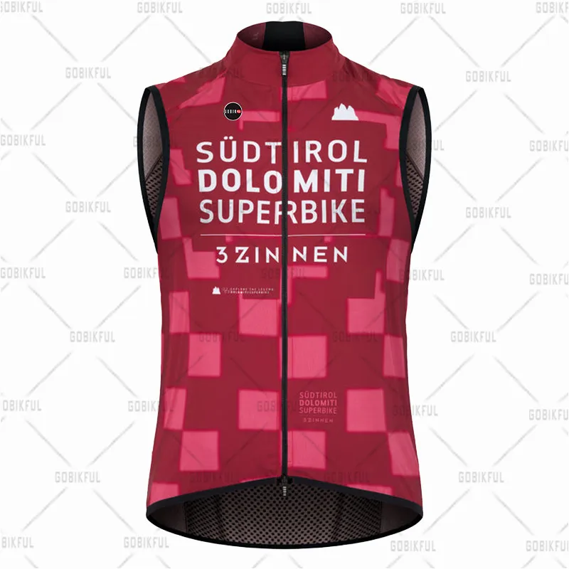 Cycling Jersey Sleeveless Bike Front Windproof Back Breathable Maillot Ciclismo