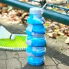 Collapsible Water Bottle, Reuseable BPA Free Silicone Foldable Bottles Portable Hiking Cup for Outdoor Mountaineering Tours 5