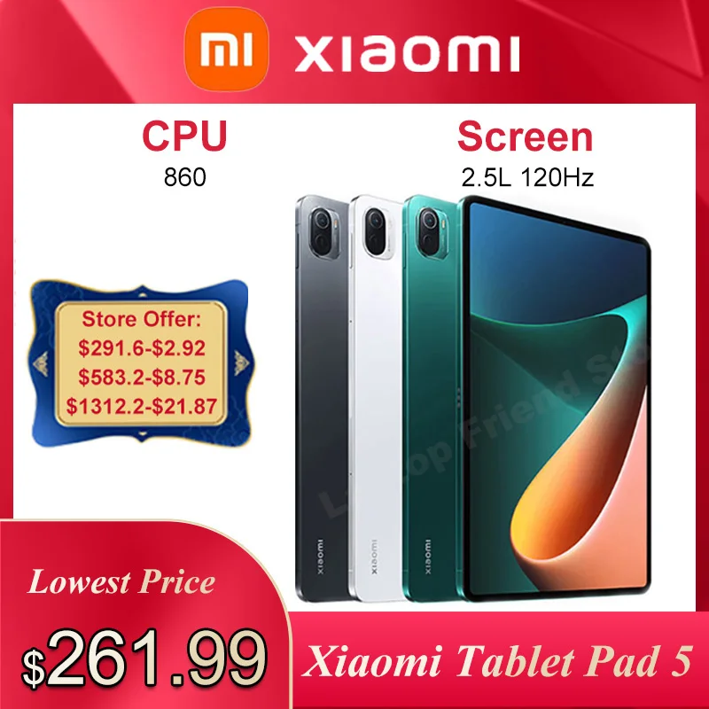 Xiaomi-Tablette Mi Pad 6, 6 Go, 8 Go de RAM, 128 Go, Dean, 256 Go, Dean,  Snapdragon 870, CPU, 6, 11 en effet, écran 2.8K, 13MP, batterie 8840mAh -  AliExpress