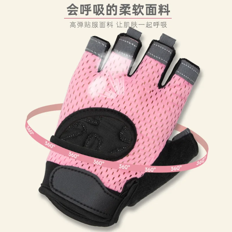 1 Pairs Weightlifting Training Gloves for Men Women Fitness Sports Body Building Gymnastics Gym Hand Wrist Palm Protector Gloves 2