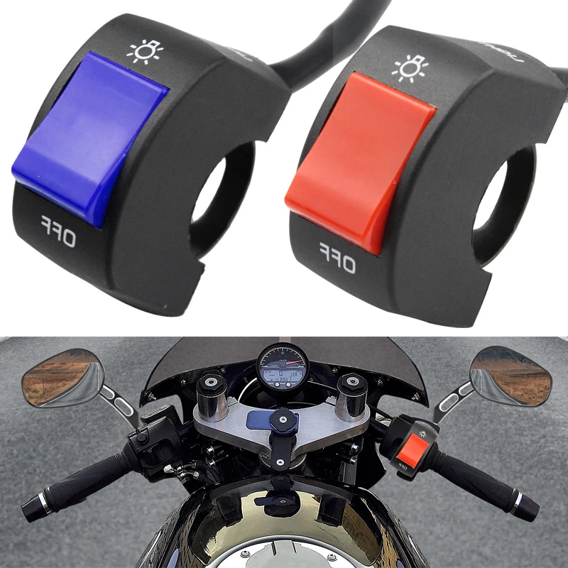 

Motorcycle Refitting Accessories Switch Handle Faucet Flameout Switchs LED Headlight Holder Refitting Switch Accessory Universal