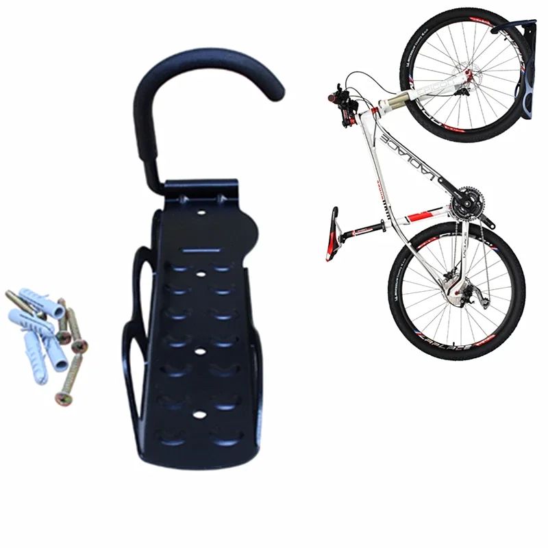 

Wholesaler price Mountain Bike Wall Hook Black Bicycle Hanging Rack Steel Material Mount