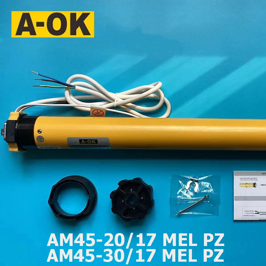 มอเตอร์ม่านม้วนอัจฉริยะ AM45 30/17, AM45 20/17, ควบคุมผ่านแอป Tuya Zigbee และ RF433, สำหรับม่านม้วน กันสาด บังแดด ระแนงบังแดด และศาลา 1