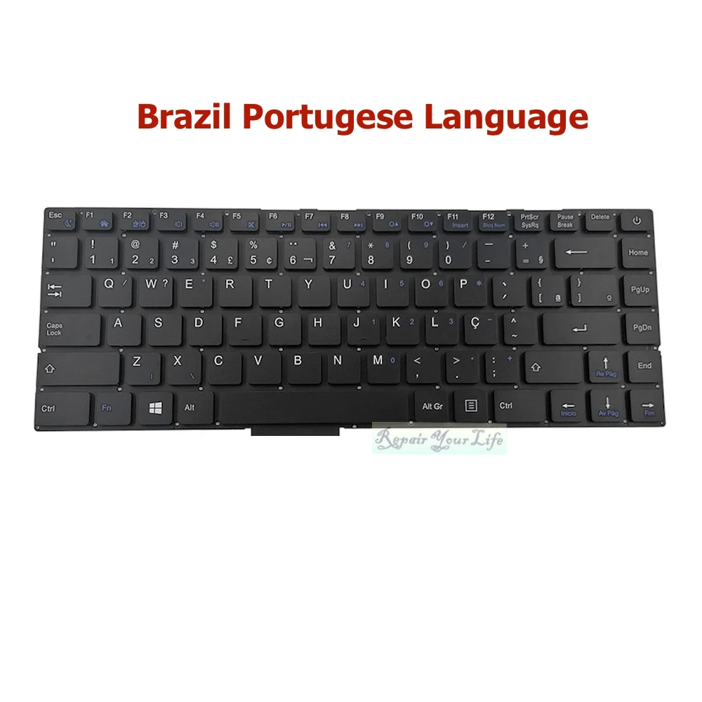 nós espanha latino brasil substituição teclados notebook para ezbook evoo