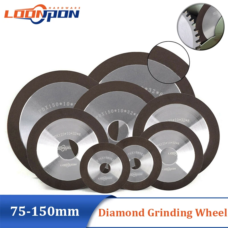 Diamond Grinding Disc Sharpening Black Diamond Wheel for Tungsten Steel Milling Tool Carbide Metal 75mm/100mm/125mm/150mm cutting disc,grinding disc,abrasive wheel,grinding wheel
