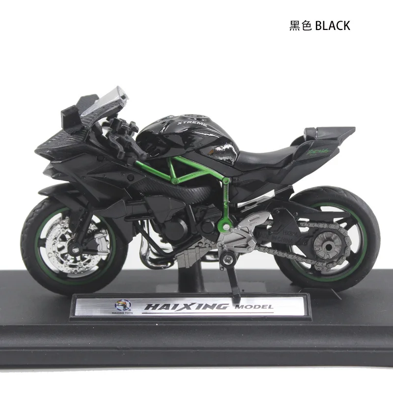 1:18 Kawasaki Ninja ZX-12R hakiki alaşım motosiklet modeli statik