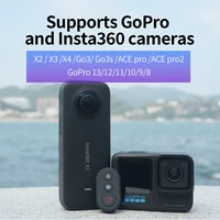 Suitable for Insta360 and GoPro sports cameras Bluetooth remote control 360 X2 X3 X4 GO3 Ace Pro，GoPro9 10 11 12 13 2