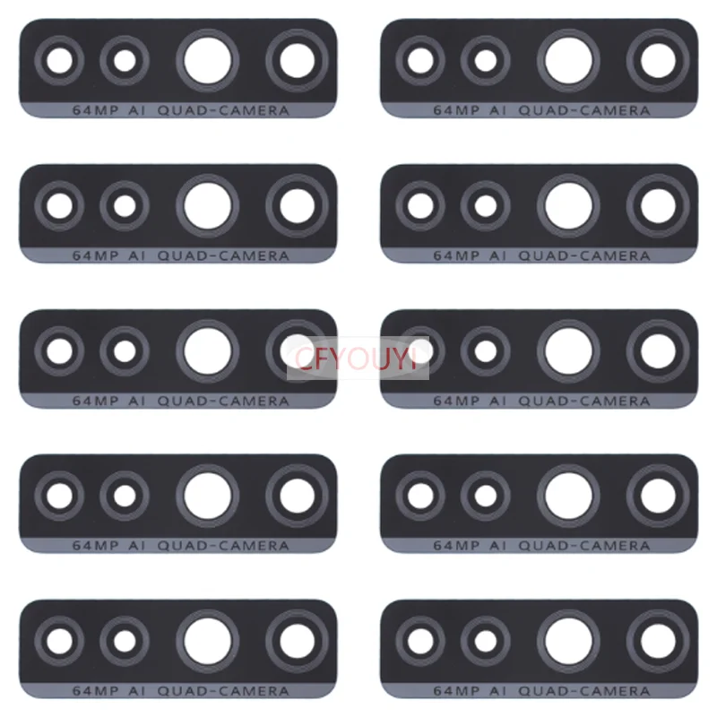 

10pcs For Huawei P40 lite 5G Nova 7 SE Glass Back Rear Camera Lens Glass with Adhesive Glue
