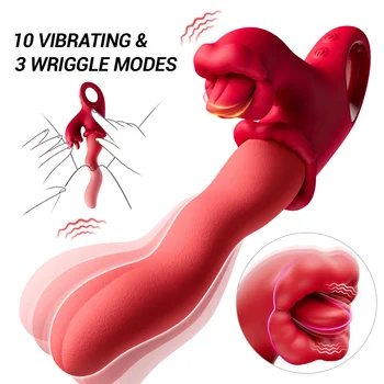 Vibromasseur de défilement de langue clitoridienne 3 en 1 pour femmes 1